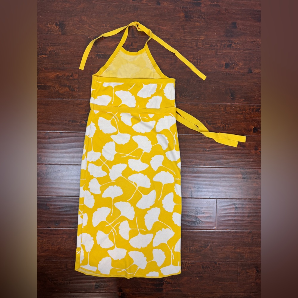 NWOT DVF x Target Gingko Halter Midi Dress, XL, Knit Floral Patterned Dress - Picture 6 of 8